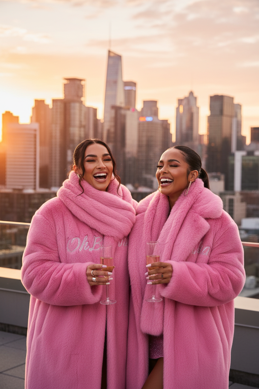 Ohbullina Matching Fur Coat