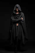 Ohbullina Shadow Cloak – Asymmetric Draped Oversized Hood