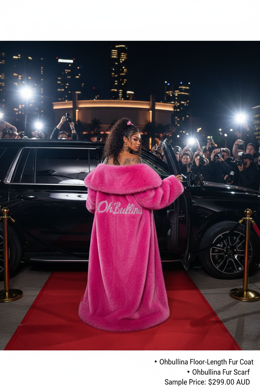 Ohbullina Floor-Length Fur Coat