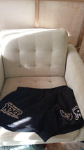 Ohbullina Shorts - black shorts with Ohbullina stitching