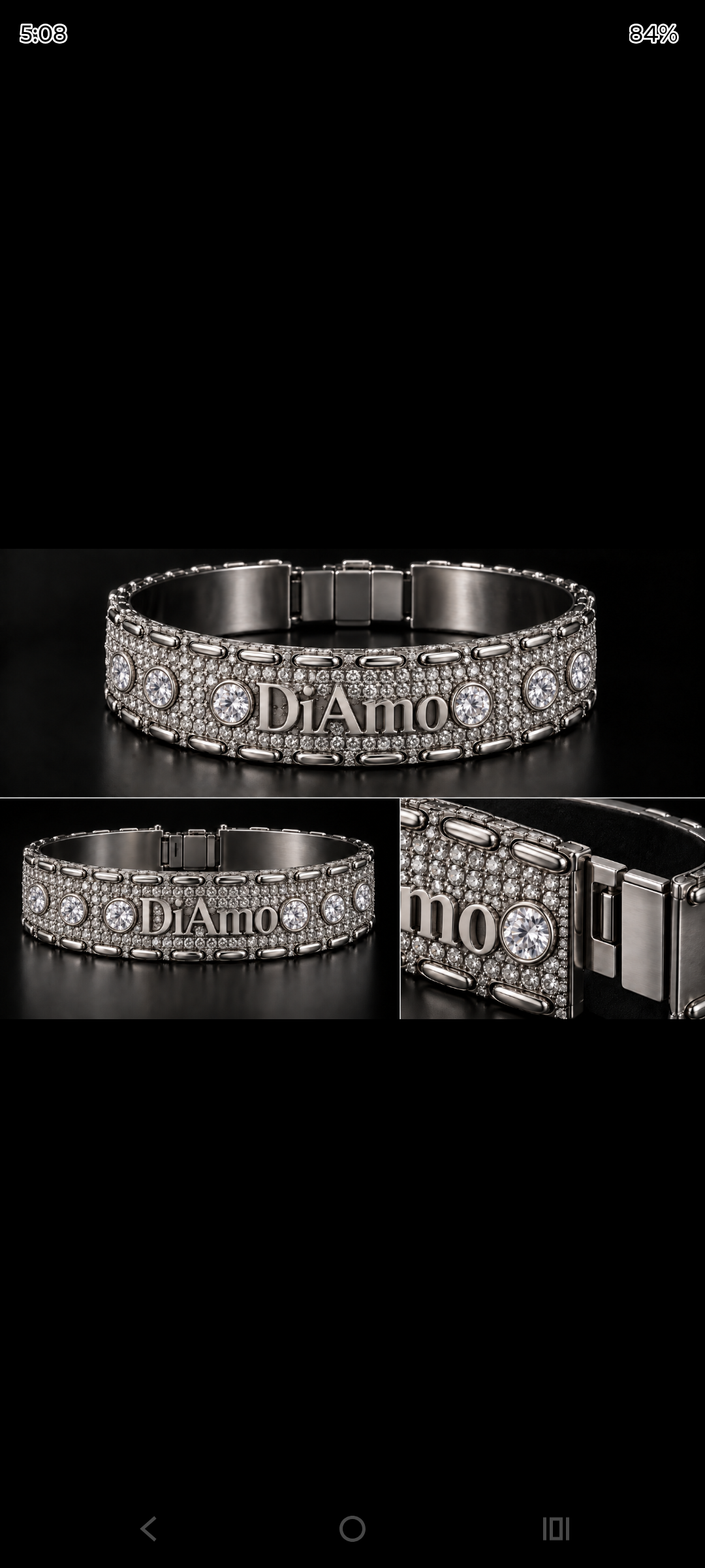 DiAmo Iced Out Choker Necklace
