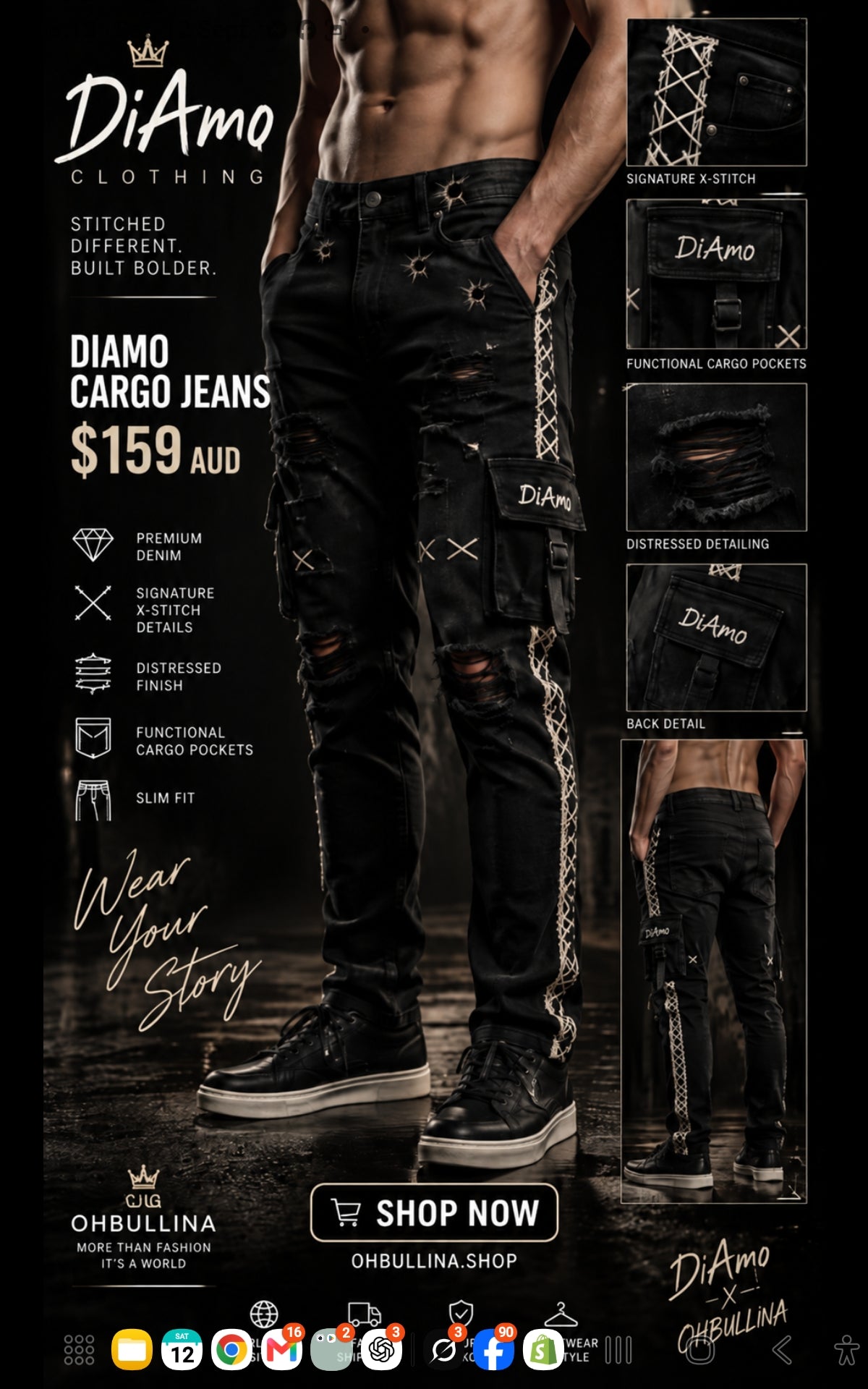 DiAmo Cargo Jeans